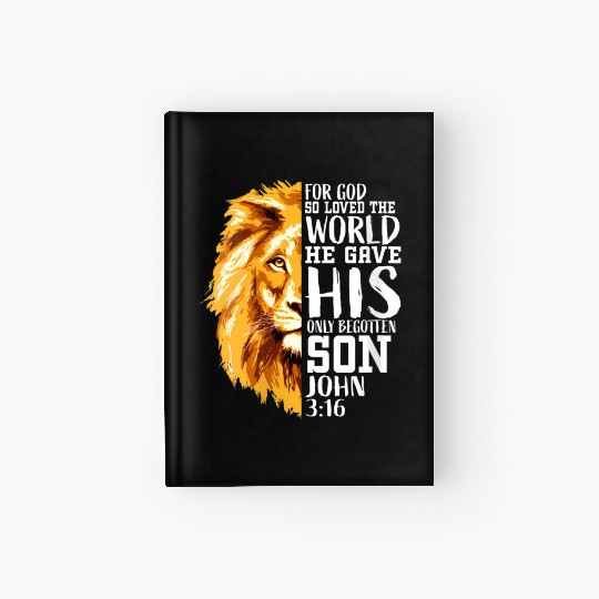 Christian Religious Him Lion Judah John 316 Hardcover Journal