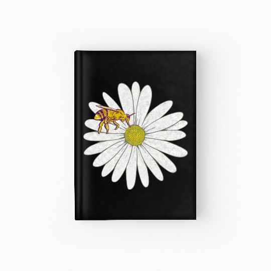 Bee Mountain Daisy Hardcover Journal