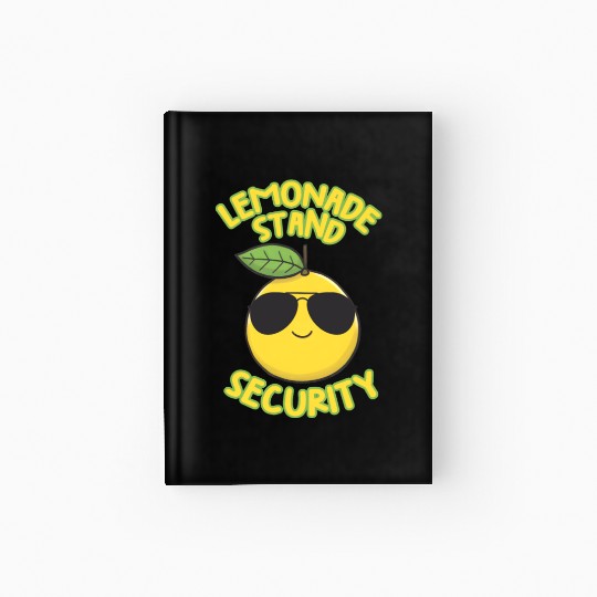 Lemonade Stand Security Cute Lemon Summer Hardcover Journal
