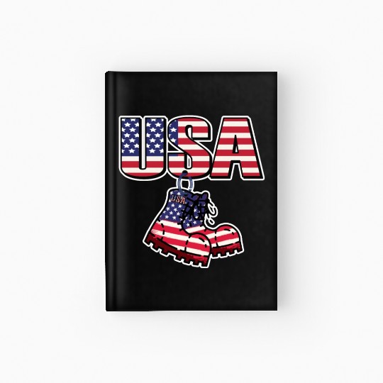 God bless America the land of the free Hardcover Journal