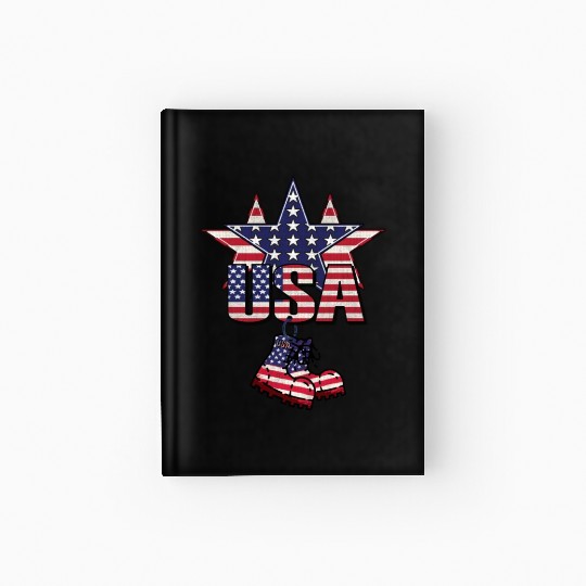 God bless America the land of the free Hardcover Journal