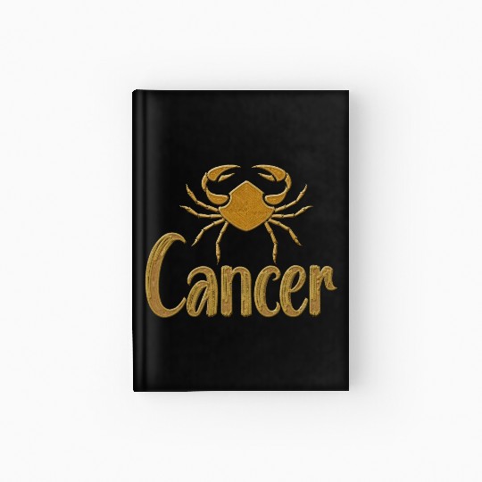 Cancer Zodiac Sign Hardcover Journal