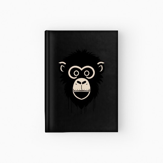 monkey face Hardcover Journal