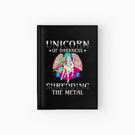 Goth Rock Satan Girl Woman Festivals Death Metal Hardcover Journal