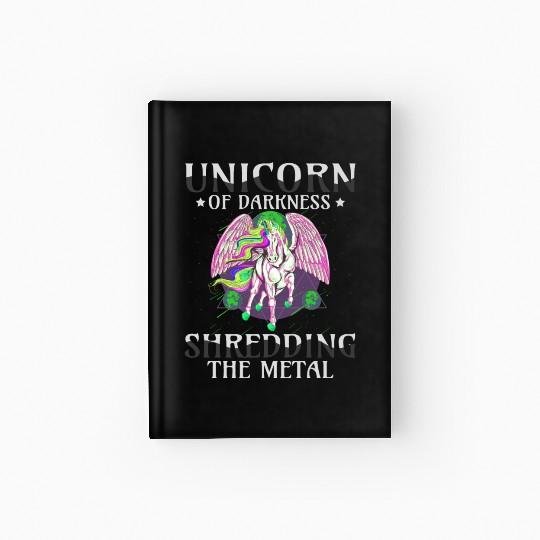 Goth Rock Satan Girl Woman Festivals Death Metal Hardcover Journal