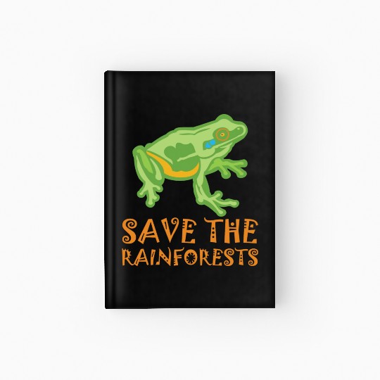 Save The Rainforests Tree Frog Hardcover Journal