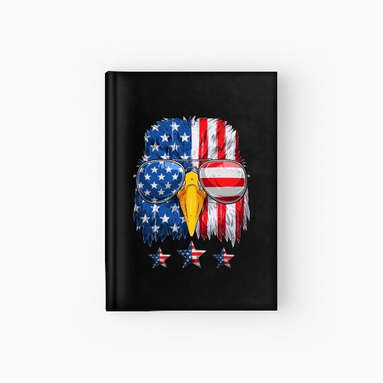 Patriots America Ealge Stars and Stripes US Pride Hardcover Journal