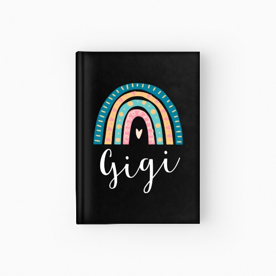 Gigi Rainbow For Grandma Family Hardcover Journal