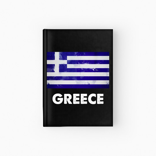 Greek Greece Flag Hardcover Journal