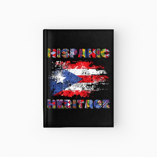 Puerto Rico Hispanic Heritage Month Hardcover Journal