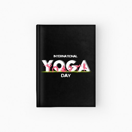 International yoga day Hardcover Journal