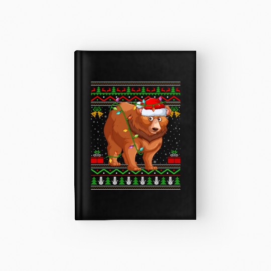 Bear Animal Ugly Grizzly Bear Hardcover Journal