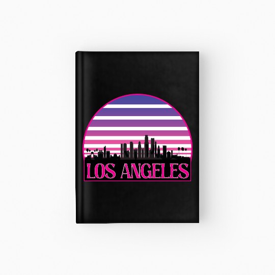 LOSANGELES CIRCLE striped Hardcover Journal