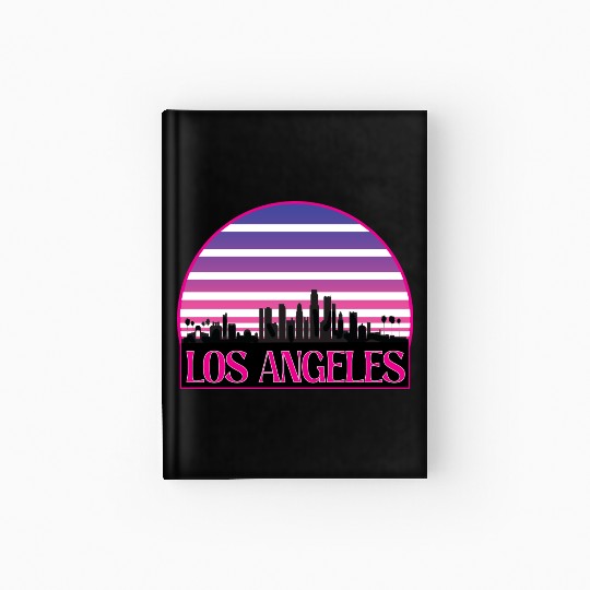 LOSANGELES CIRCLE striped Hardcover Journal