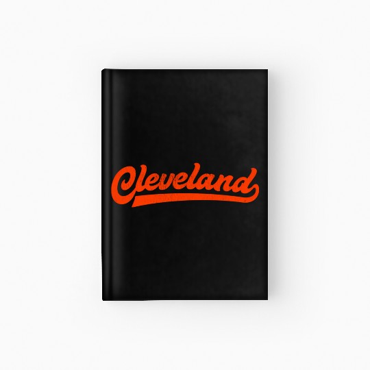 I Love Cleveland Ohio Sports Script Hardcover Journal