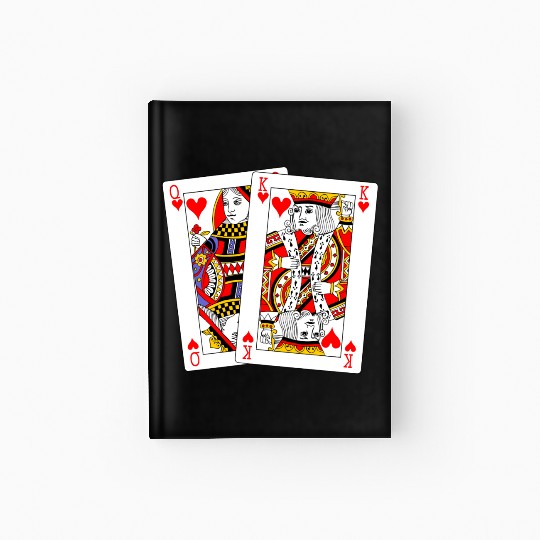 Queen and King of Hearts Hardcover Journal