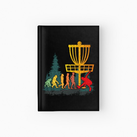 Disc Golf Evolution Of Disc Golfer Hardcover Journal