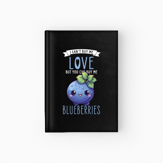 Blueberries Kawaii Hardcover Journal