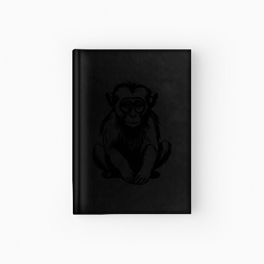 Ape Face Apes Apelike Jungle Primate Hardcover Journal