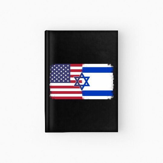 Israel Usa Flag Hardcover Journal
