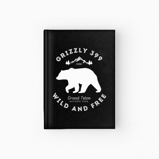 Grizzly 399 Wild Free Grand Teton National Park Hardcover Journal