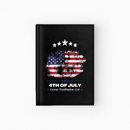4th Of July Suck It England George Washington 1776 Hardcover Journal