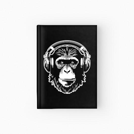 Ape Face Apes Apelike Jungle Primate Hardcover Journal