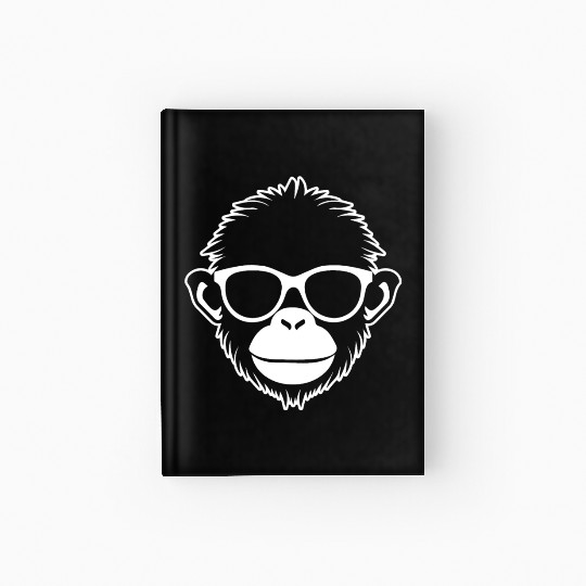 Ape Face Apes Apelike Jungle Primate Hardcover Journal