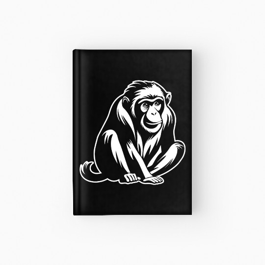 Ape Face Apes Apelike Jungle Primate Hardcover Journal