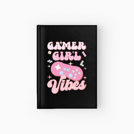 Gamer Girl Vibes, Happy Game Day Hardcover Journal
