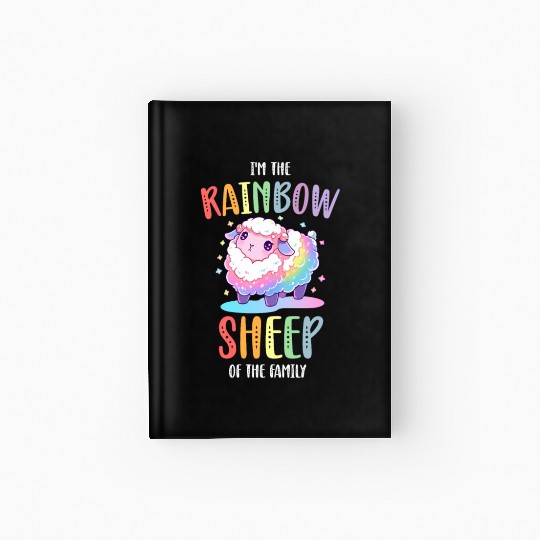 Rainbow Sheep LGBTQ Transgender Pride Community Hardcover Journal