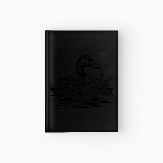 Duck Bird Nature Pond Hardcover Journal