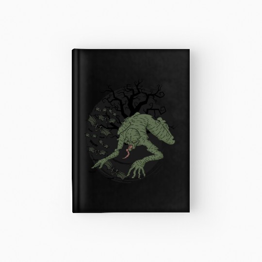 Scary horror monster Halloween creepy Trick Hardcover Journal