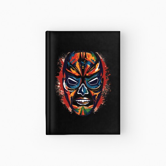 Lucha Libre Mexican Wrestling Mask Luchador Hardcover Journal