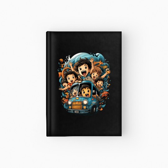 Back to School Pre-K Kindergarten School Bus Hardcover Journal