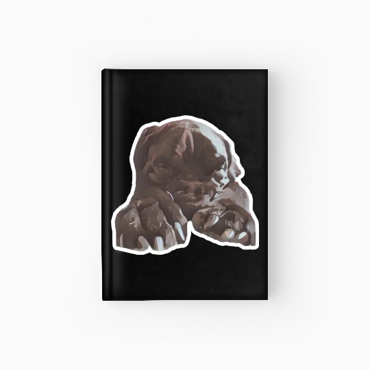 Cane corso in its natural sleeping environment Hardcover Journal