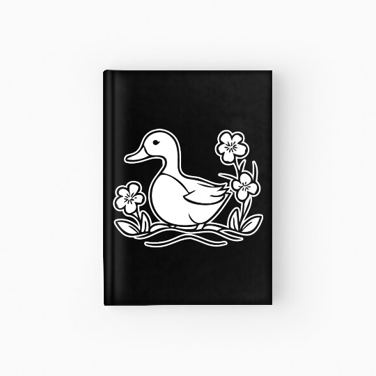 Duck Bird Nature Pond Hardcover Journal