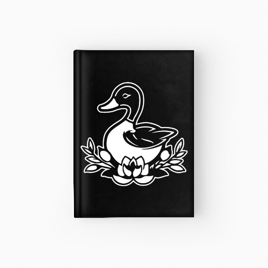Duck Bird Nature Pond Hardcover Journal