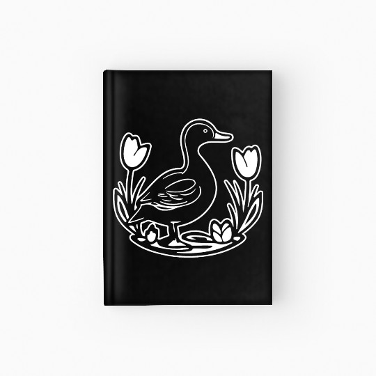 Duck Bird Nature Pond Hardcover Journal
