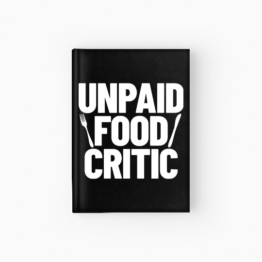 Food Critic Chef Cook retro Hardcover Journal