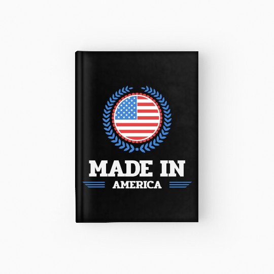 made in america red girl love Hardcover Journal