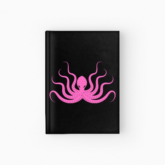 Menace Octopus Neon Pink Hardcover Journal