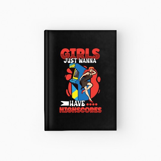 Pinball Machine Pinball Player Funny Pinball Hardcover Journal