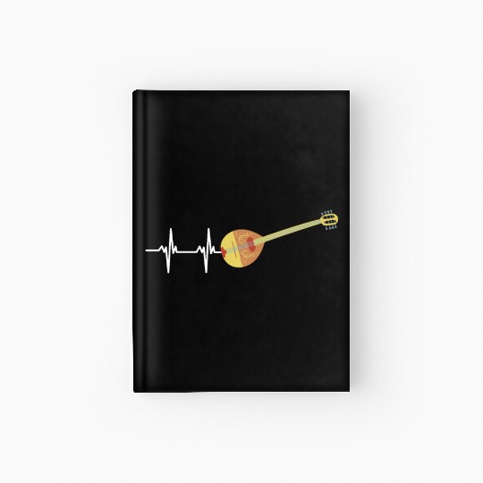 Irish Bouzouki Instrument Greek Hardcover Journal