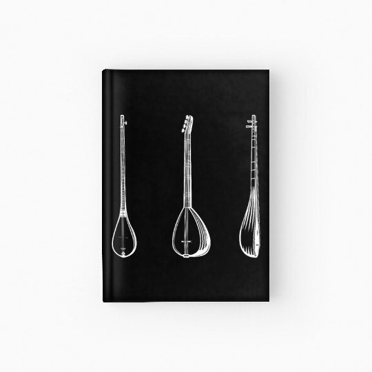 Irish Bouzouki Instrument Greek Hardcover Journal