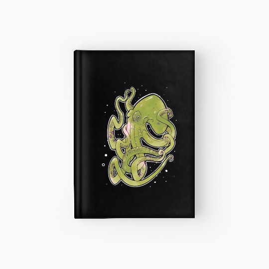 Green Octopus Hardcover Journal