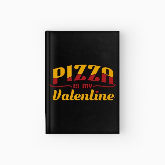 Pizza Valentines Day aesthetic Hardcover Journal