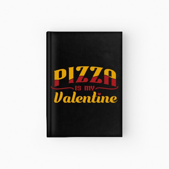 Pizza Valentines Day aesthetic Hardcover Journal