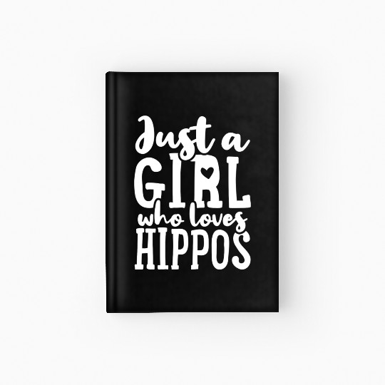 Hippos Hippopotamus Lover nostalgia Hardcover Journal