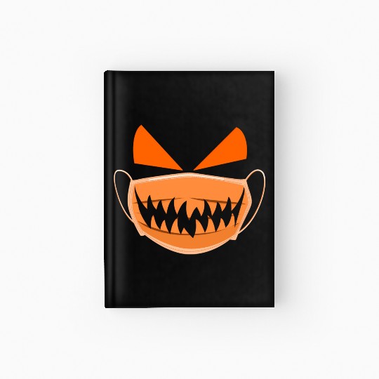 Halloween Pumpkin Wearing A 2020 Jackolantern Hardcover Journal
